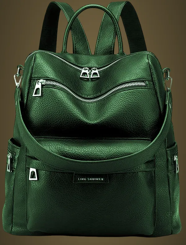 Backpacks_For_Girls_And_Women'satchel_Handbags_Medium_Capacity_Daily_Travel_Pu_Leather_Shoulder_Bag_For_Office_Colleges