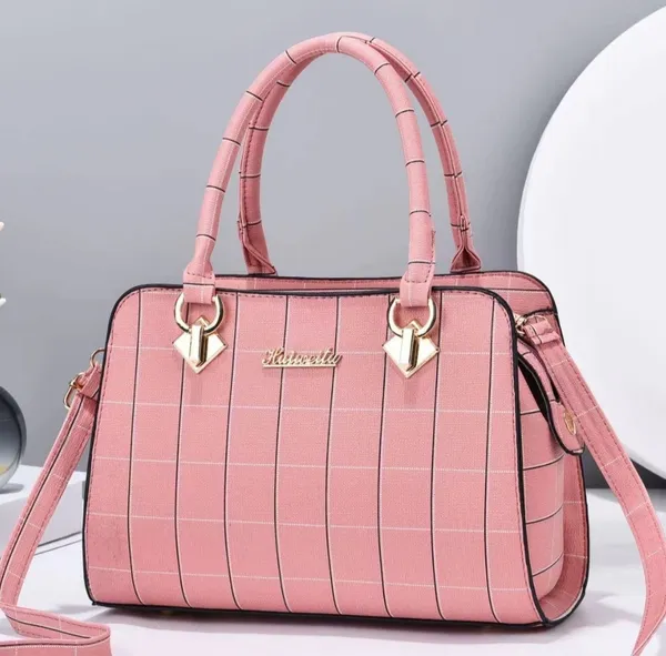 Pink_Faux_Leather_Handbag_For_Women