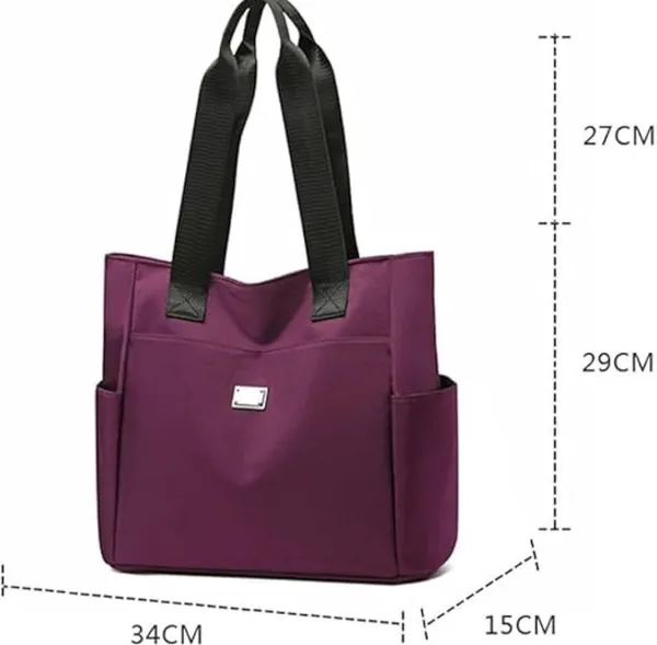 Purple_Nylon_Tote_Bag_For_Women