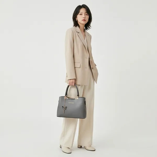 Grey_Pu_Leather_Handbag_For_Women