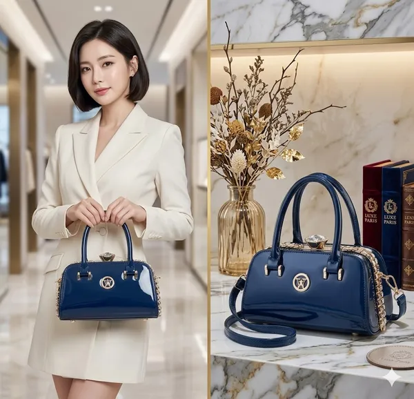 Blue_Patent_Leather_Handbag_For_Women