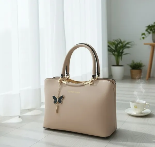 Coffee_Brown_Pu_Leather_Handbag_For_Women
