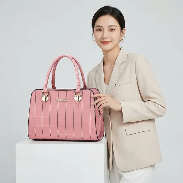 Pink_Faux_Leather_Handbag_For_Women