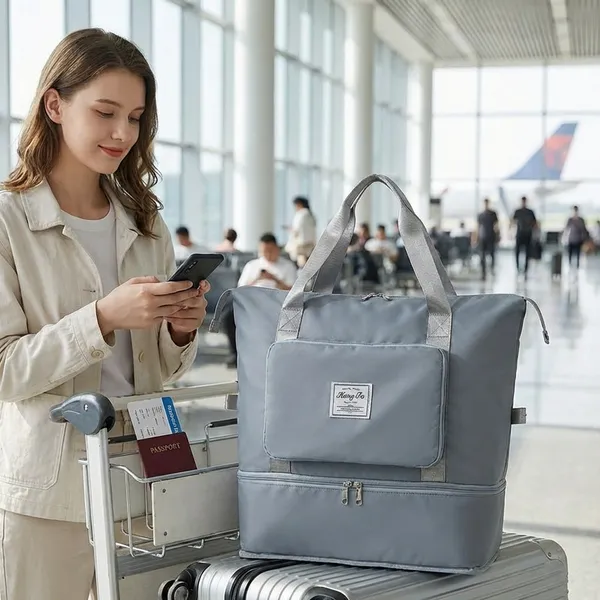 Light_Blue_Water-Resistant_Oxford_Nylon_Travel_Duffel_Bag_For_Unisex