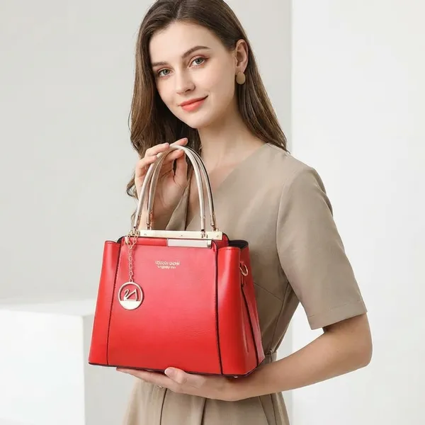 Red_Synthetic_Leather_Handbag_For_Women