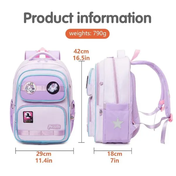 Purple_Canvas_Ergonomic_Backpack_For_Kids