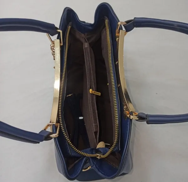 Blue_Synthetic_Leather_Handbag_For_Women