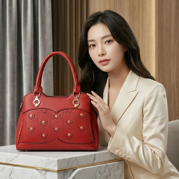 Red_Synthetic_Handbag_For_Women