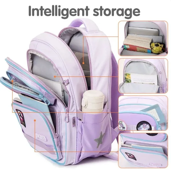 Purple_Canvas_Ergonomic_Backpack_For_Kids