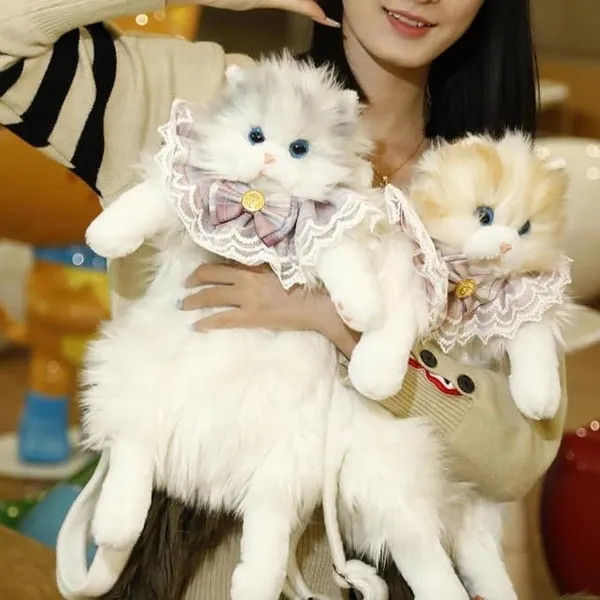 White_Cotton_Stuffed_Animal_Backpack_For_Kids_And_Cat_Lovers