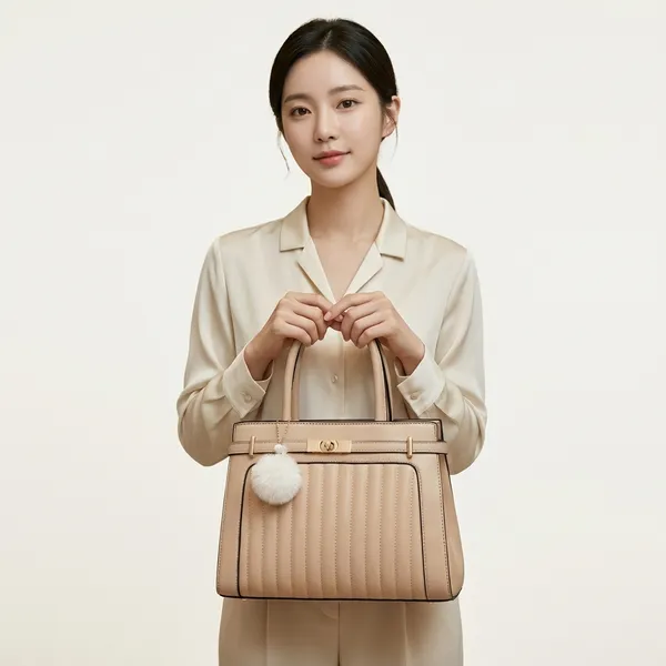 Nude_Synthetic_Leather_Handbag_For_Women