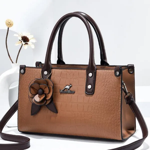 Light_Brown_Synthetic_Leather_Handbag_For_Women