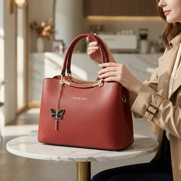 Red_Pu_Leather_Handbag_For_Women