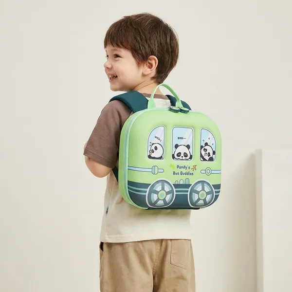 Green_And_Dark_Green_Plush_Backpack_For_Kids