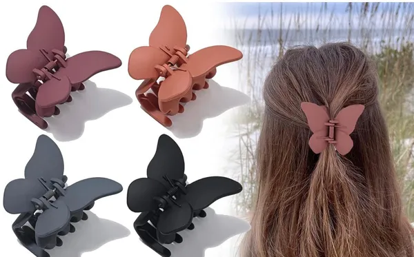 Butterfly_Hair_Claw_Clips_Set_-_Matte_Finish_(Pack_Of_4)