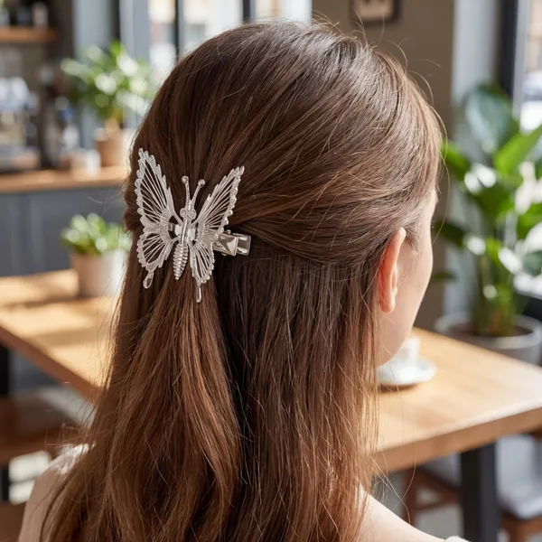 Golden_&_Silver_Butterfly_Hair_Clip_Set