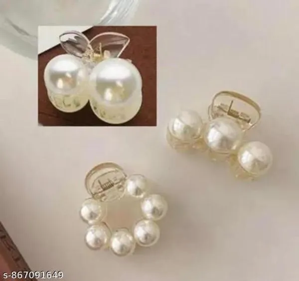 1_Pcs_Faux_Pearl_Hair_Claw_Back_Head_Ponytail_Clip_Shark_Claw_Side_Clip_Hair_Accessories