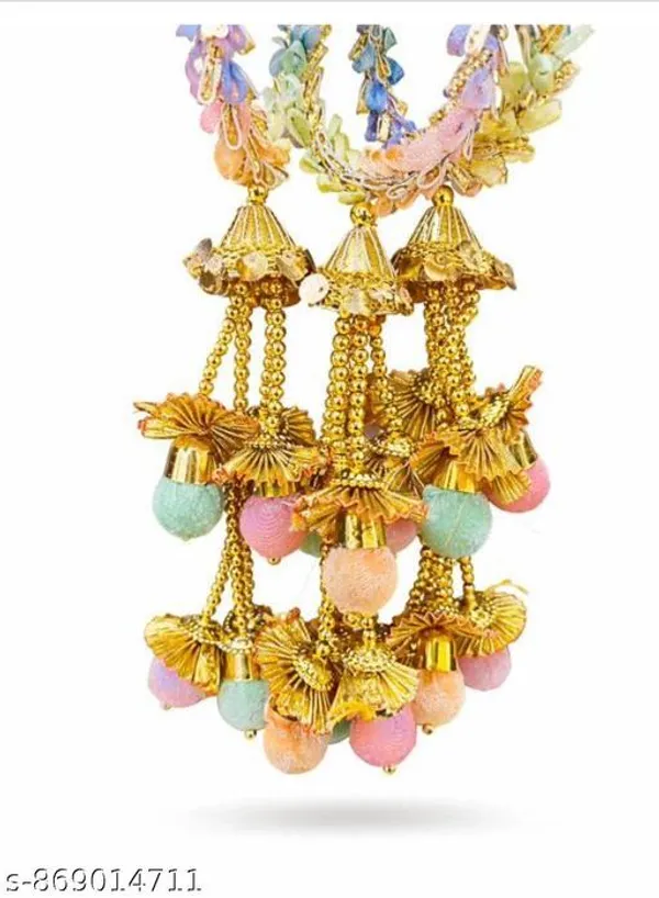 Traditional_Punjabi_Heavy_Hair_Paranda_Paranda_For_Women_Girls_Bridal_Braid_Hair_Accessory_With_Tassels_Pom_Pom_Pastel_Color_Tassels