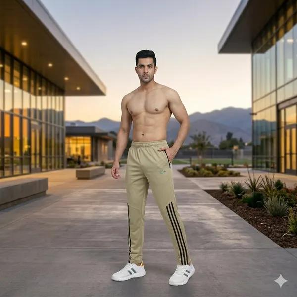 SRB_Striped_Men_Beige_Track_Pants