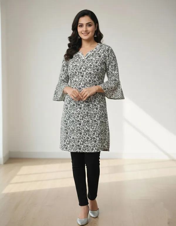 SRB_Corporation_Women_Floral_Print,_Printed_Tunic_Kurta_(Multicolor)