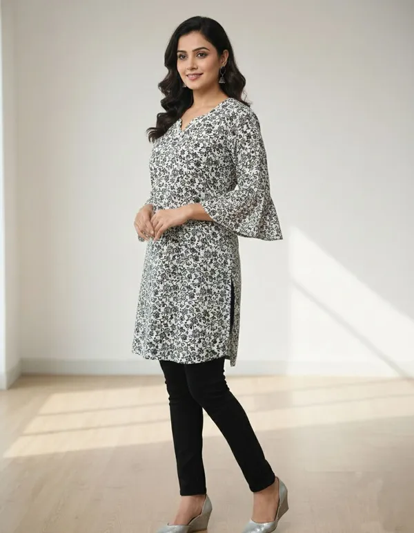 SRB_Corporation_Women_Floral_Print,_Printed_Tunic_Kurta_(Multicolor)