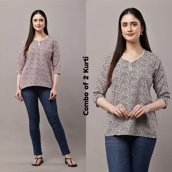 SRB_Corporation_Women_Floral_Print,_Printed_A-line_Kurta_(Maroon,_Black)