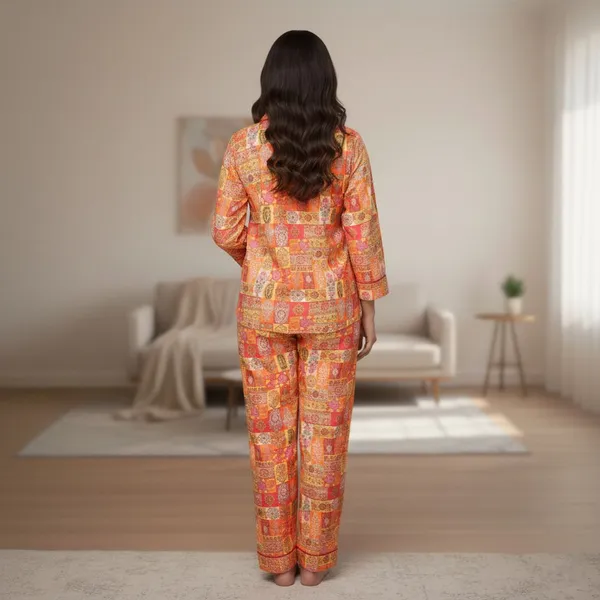 SRB_Women_Printed,_Floral_Print,_Ethnic_Motifs_Multicolor_Shirt_&_Pyjama_set