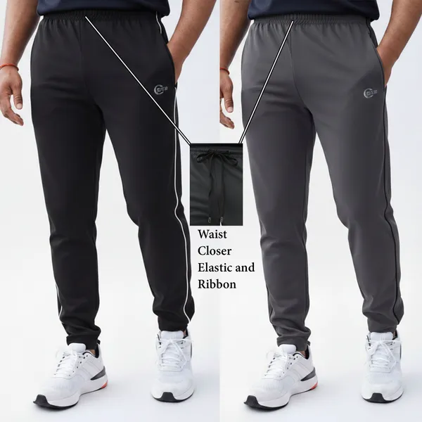 SRB_Corporation_Solid_Men_Black,_Grey_Track_Pants