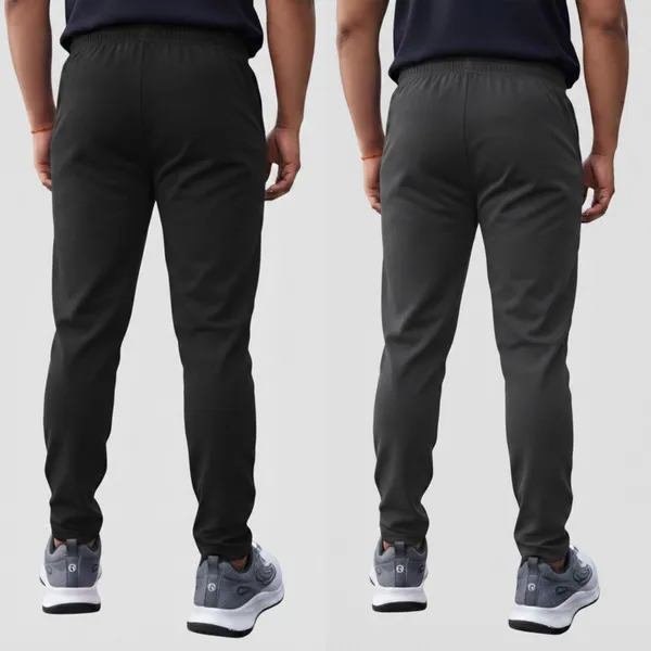 SRB_Corporation_Solid_Men_Black,_Grey_Track_Pants