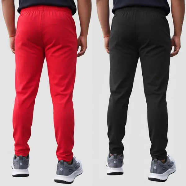 SRB_Corporation_Solid,_Striped_Men_Red,_Black_Track_Pants