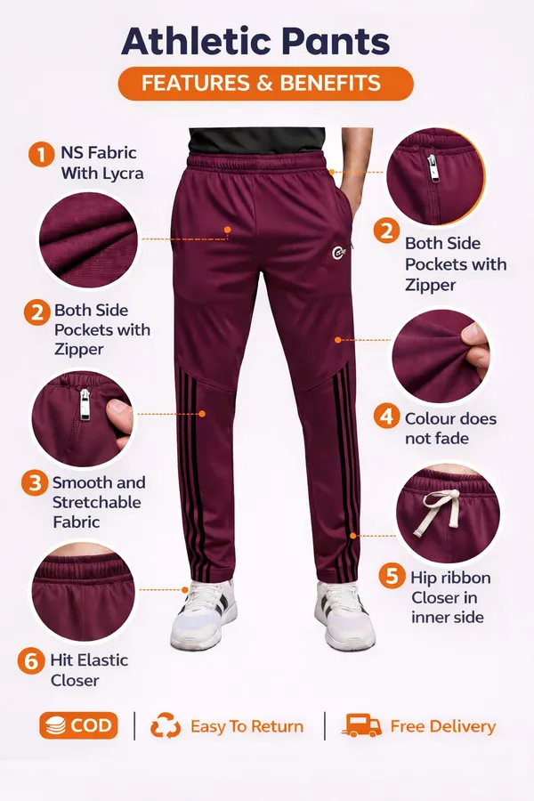 SRB_Solid_Men_Maroon_Track_Pants