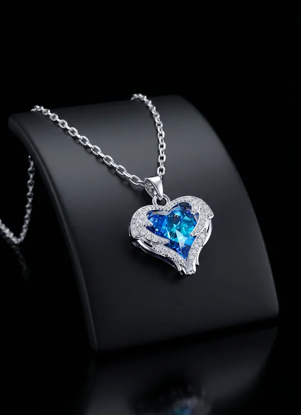 TGO_Blue_Heart_Crystal_Pendant_Necklace