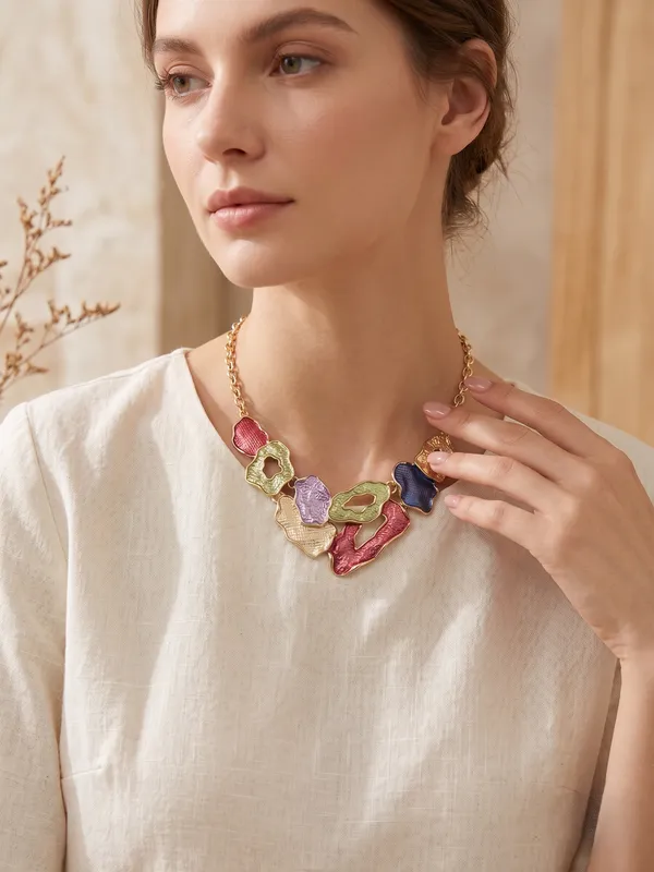 TGO_Abstract_Multicolor_Statement_Necklace