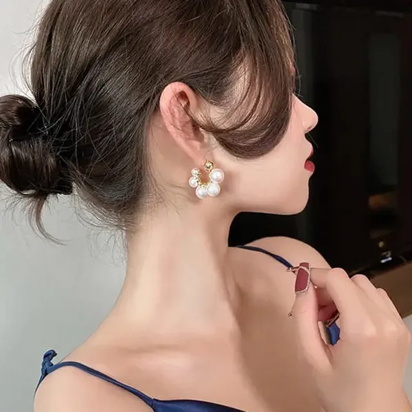 TGO_Gold_Pearl_Cluster_Hoop_Earrings