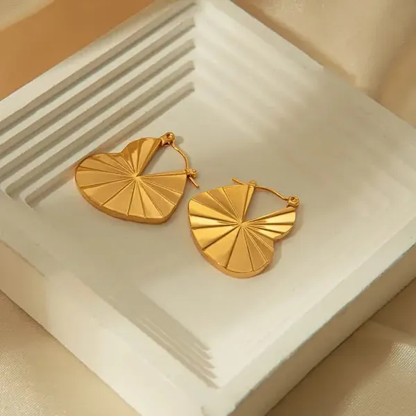 TGO_Gold_Fan_Shaped_Hoop_Earrings