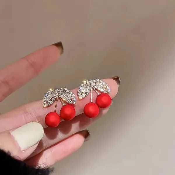 TGO_Cherry_Charm_Crystal_Stud_Earrings