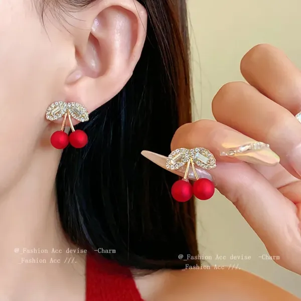 TGO_Cherry_Charm_Crystal_Stud_Earrings