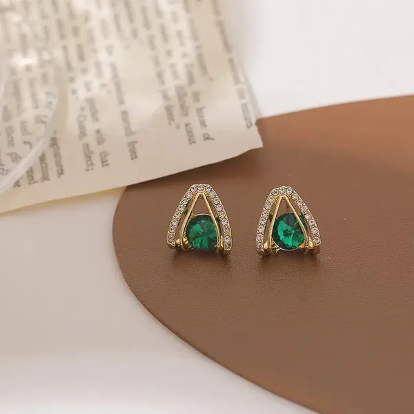TGO_Royal_Emerald_Geometric_Stud_Earrings