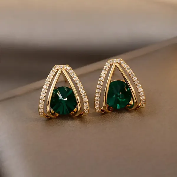 TGO_Royal_Emerald_Geometric_Stud_Earrings