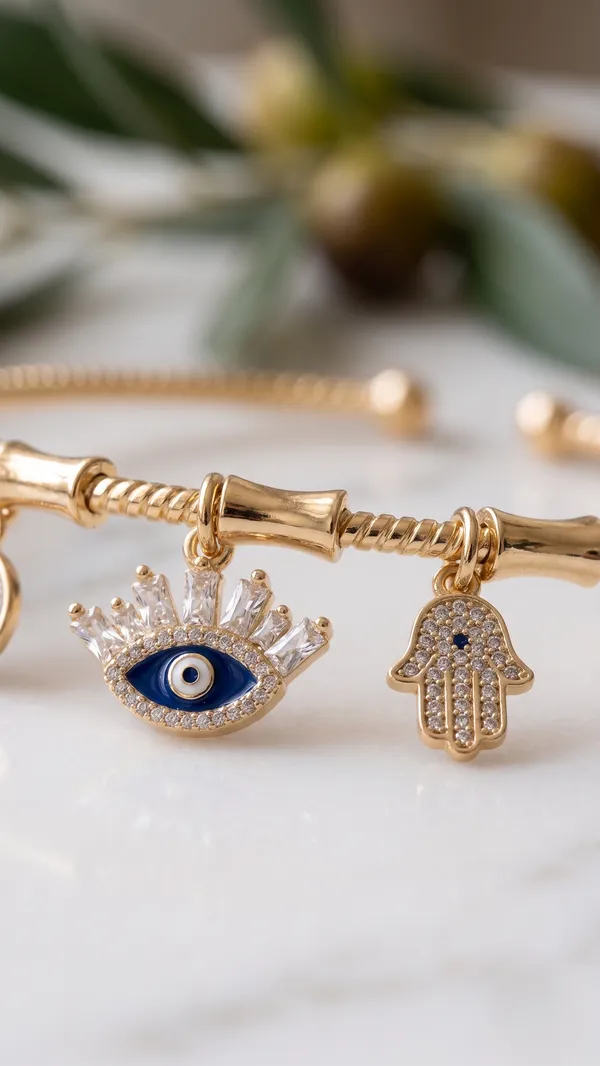 TGO_Gold_Plated_Evil_Eye_Charm_Bracelet_For_Women