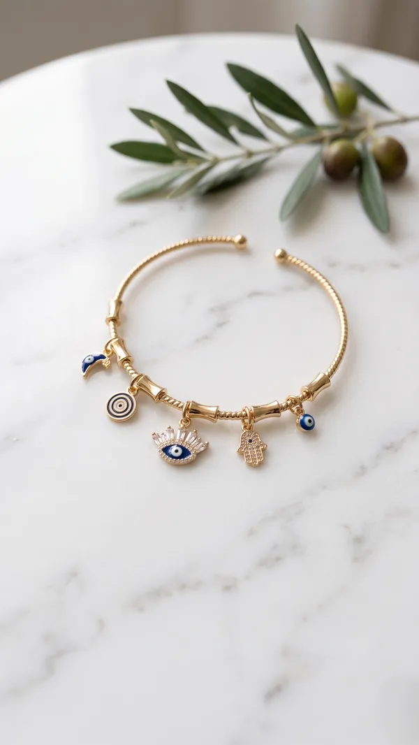 TGO_Gold_Plated_Evil_Eye_Charm_Bracelet_For_Women