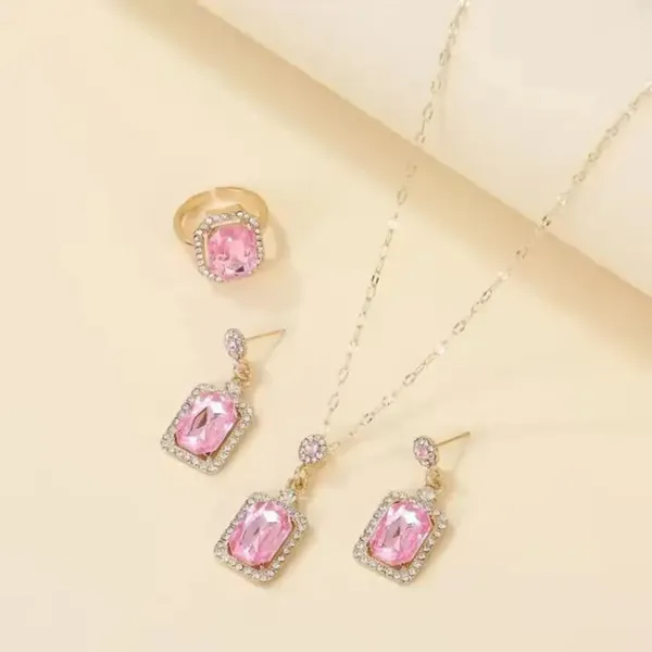 TGO_Romantic_Blush_Pink_&_Gold_Halo_Jewelry_Set