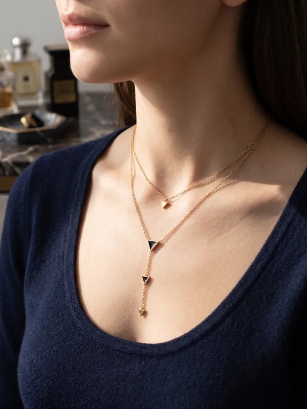 TGO_Modern_Geometric_Triangle_Y-Lariat_&_Choker_Set