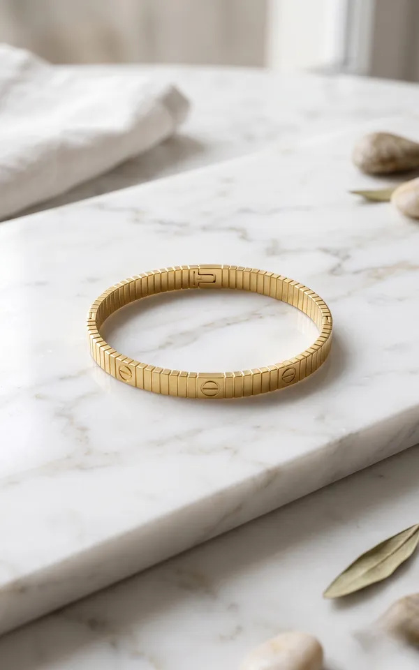 TGO_Luxury_Gold_Plated_Textured_Bangle_Bracelet_For_Women