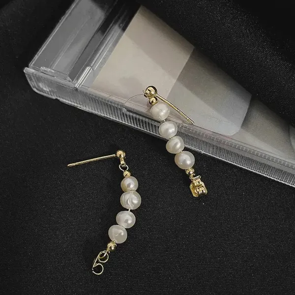 TGO_Freshwater_Pearl_"U"_Hoop_Earrings