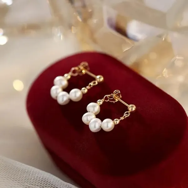 TGO_Freshwater_Pearl_"U"_Hoop_Earrings