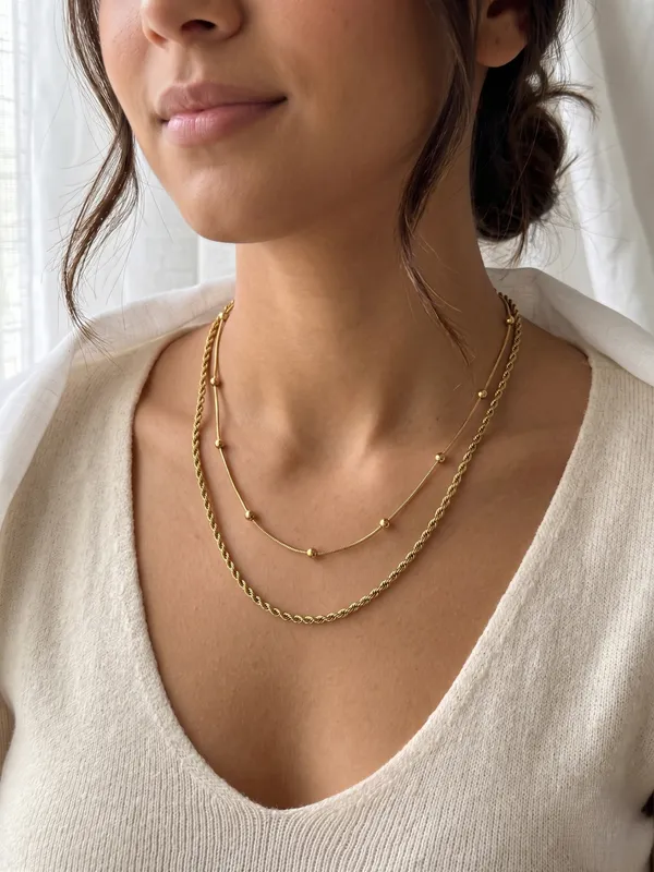 TGO_Gold_Layered_Chain_Necklace_Set_With_Beaded_&_Rope_Design