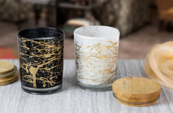 White_And_Black_Glass_Candles_with_wooden_Lid_|_Marble_Design_|_Set_Of_2_|_Scented_Candles