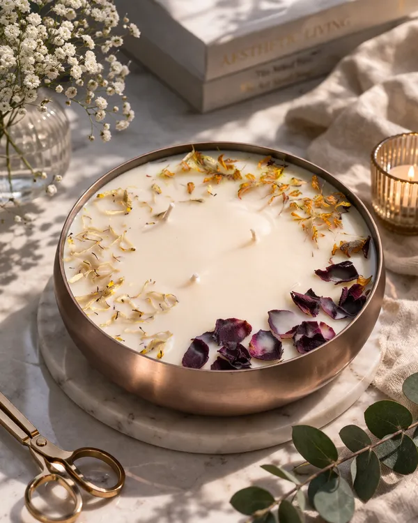 Floral_Urli_Scented_Candle_|_Decorative_Bowl_Candle_|_Luxury_Home_Fragrance_|_7"_Inch_size_|_Boquet_Scented