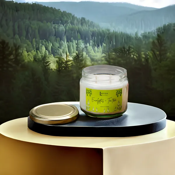 White_Lavish_Scented_Jar_Candle_Collection_|_Luxury_Aromatherapy_Candle_Set_|_Sandal_+_Amber_&_Eucalyptus_+_Tea_Tree_|_Set_Of_2_|